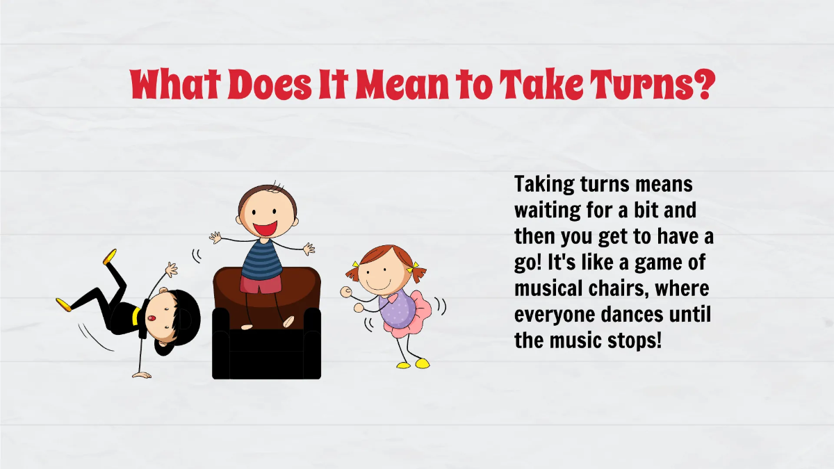 Free Sharing and Taking Turns Template to Edit Online