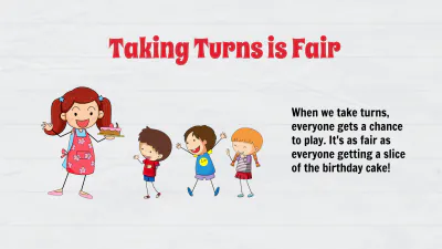 Free Sharing and Taking Turns Template to Edit Online