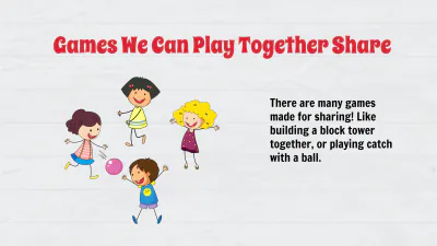 Free Sharing and Taking Turns Template to Edit Online