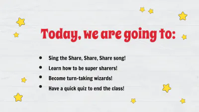 Free Sharing and Taking Turns Template to Edit Online