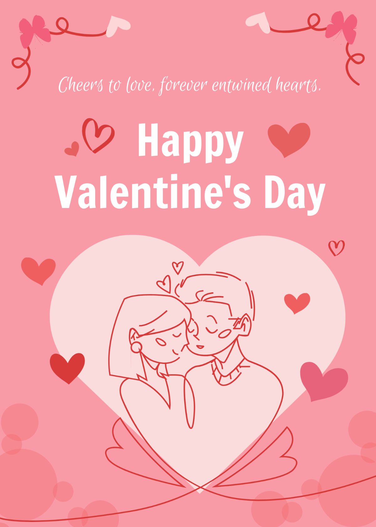 Greeting Cards for Valentine's Day Template