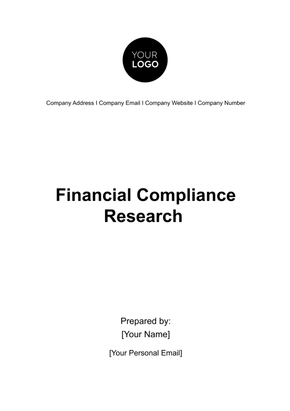 Financial Compliance Research Template