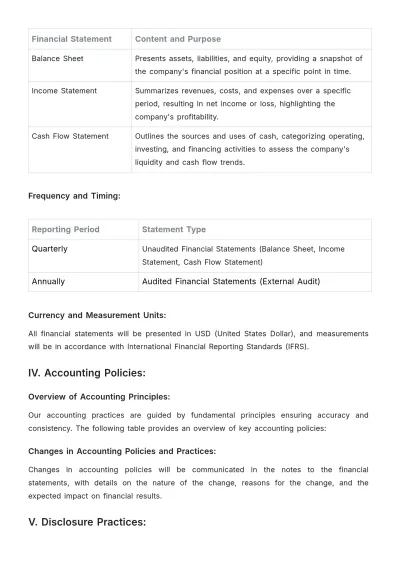 Free Long-Term Financial Reporting Plan Template to Edit Online
