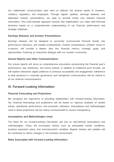 Free Long-Term Financial Reporting Plan Template to Edit Online