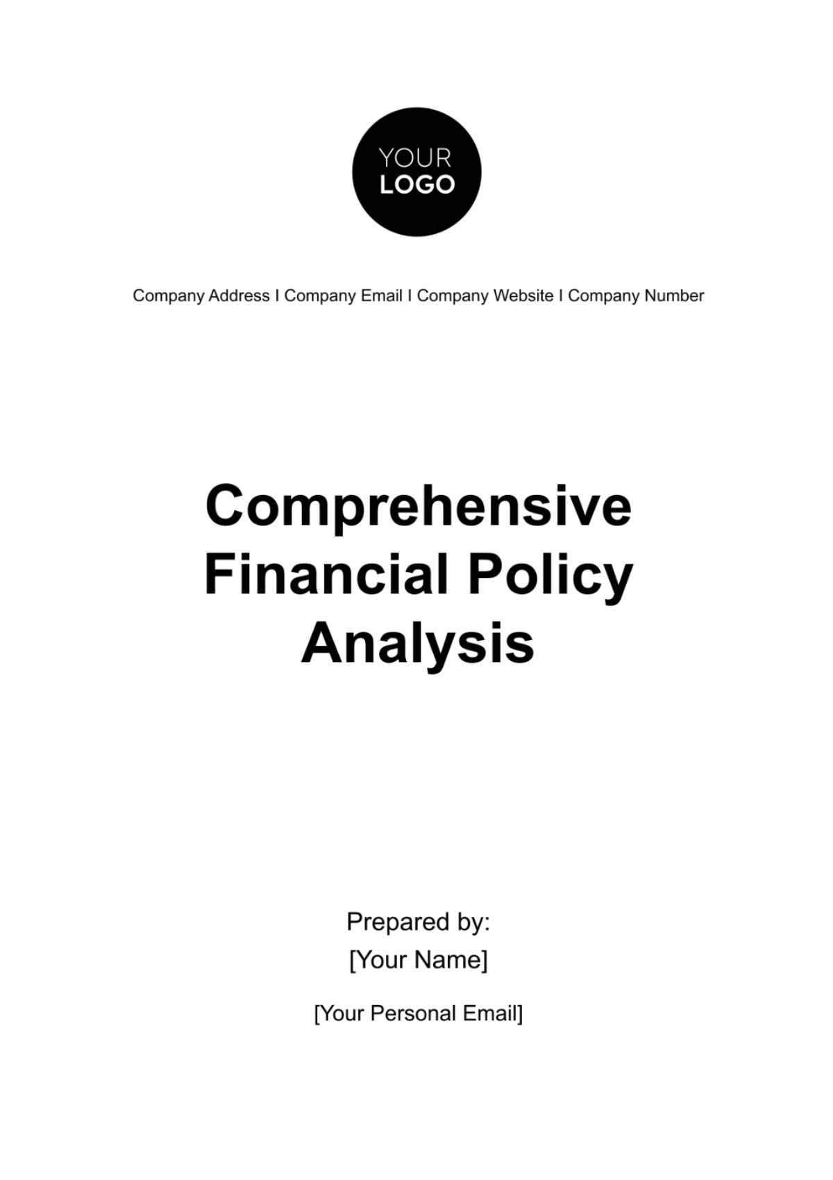 Comprehensive Financial Policy Analysis Template - Edit Online & Download