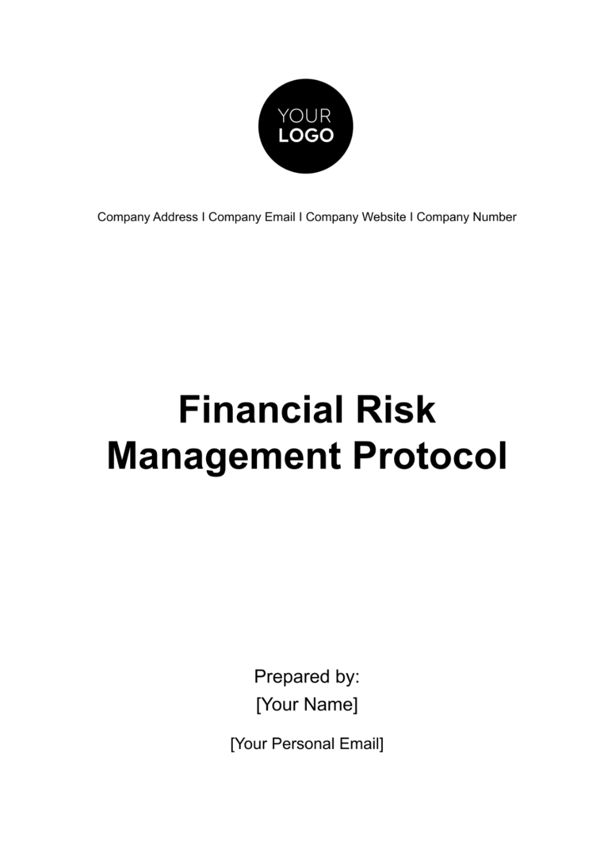 Financial Risk Management Protocol Template