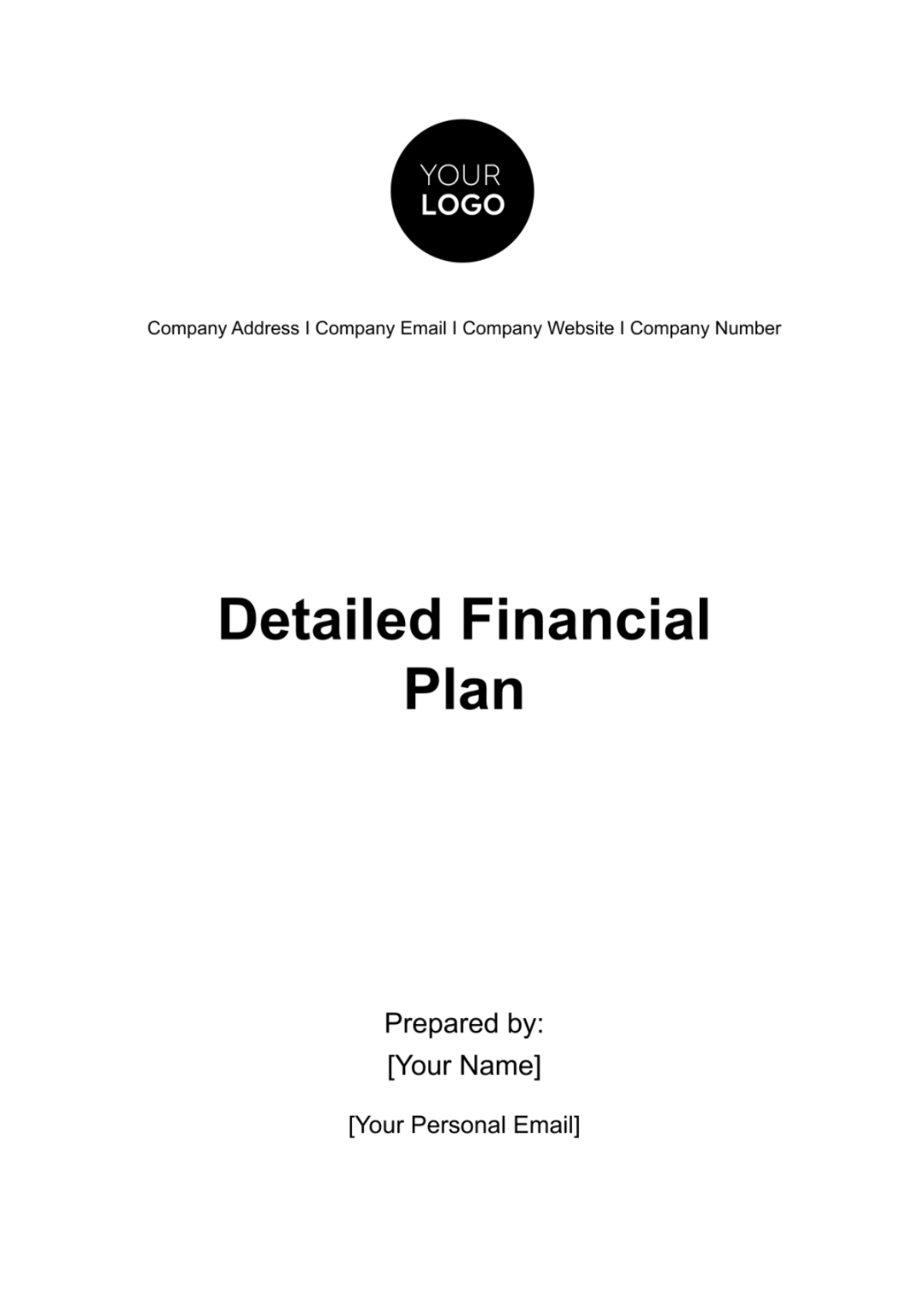 Detailed Financial Plan Template - Edit Online & Download