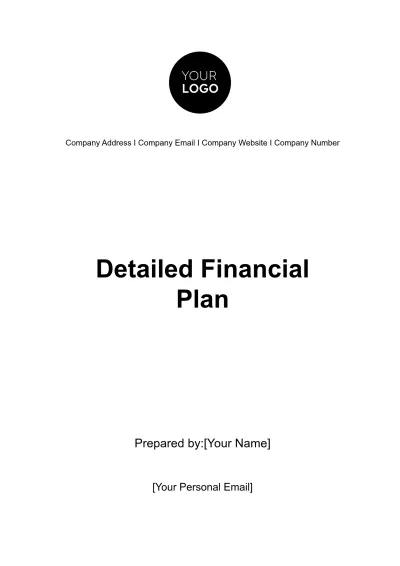 Free Detailed Financial Plan Template to Edit Online