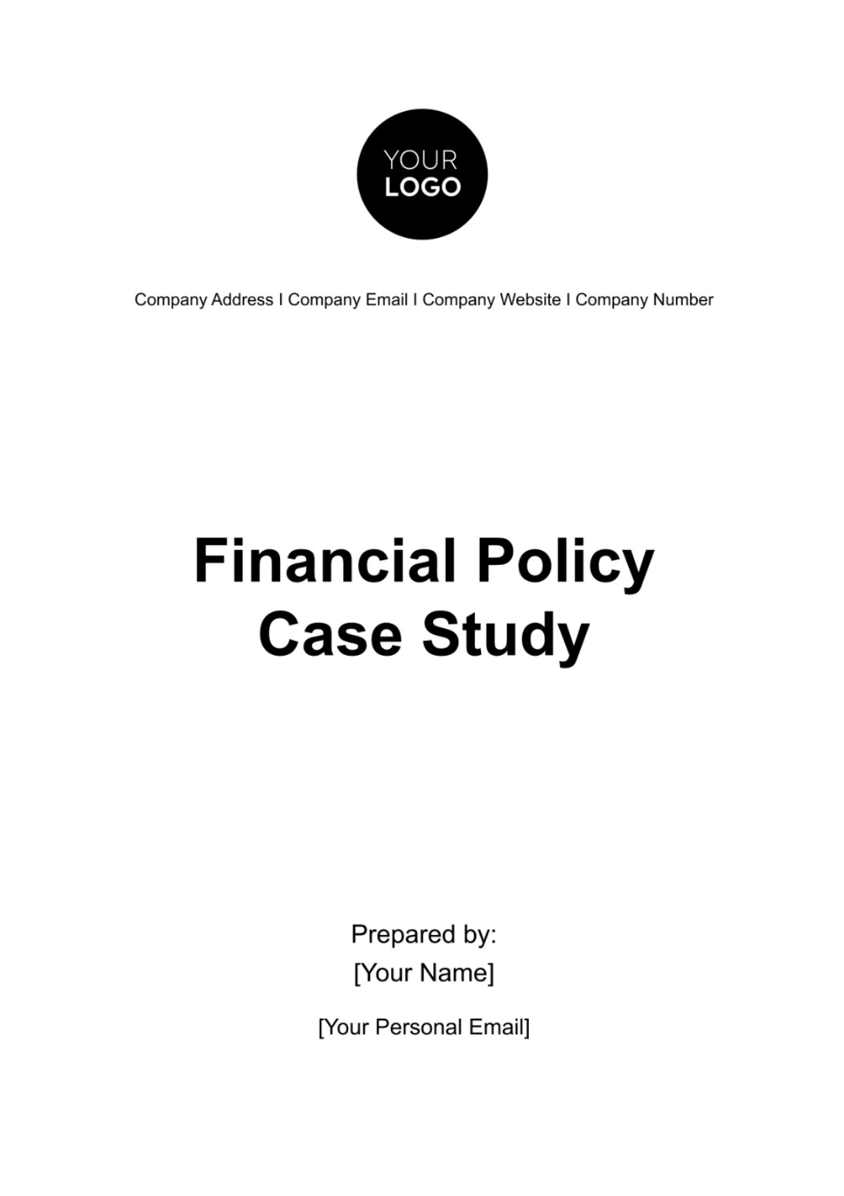 Financial Policy Case Study Template - Edit Online & Download