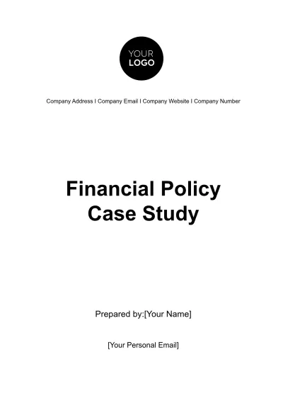 Free Financial Policy Case Study Template to Edit Online