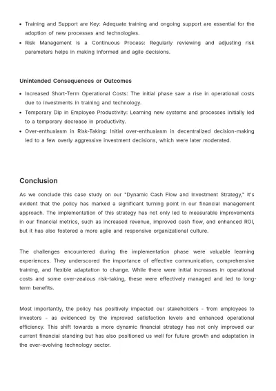 Free Financial Policy Case Study Template to Edit Online