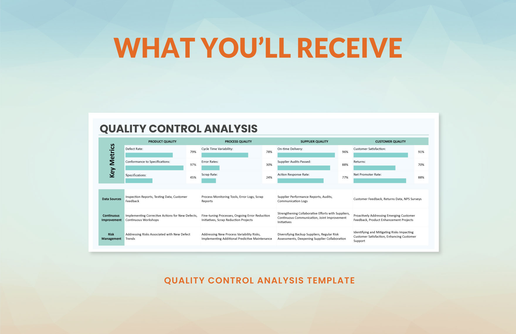 Quality Control Analysis Template