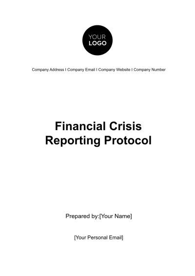 Free Financial Crisis Reporting Protocol Template to Edit Online
