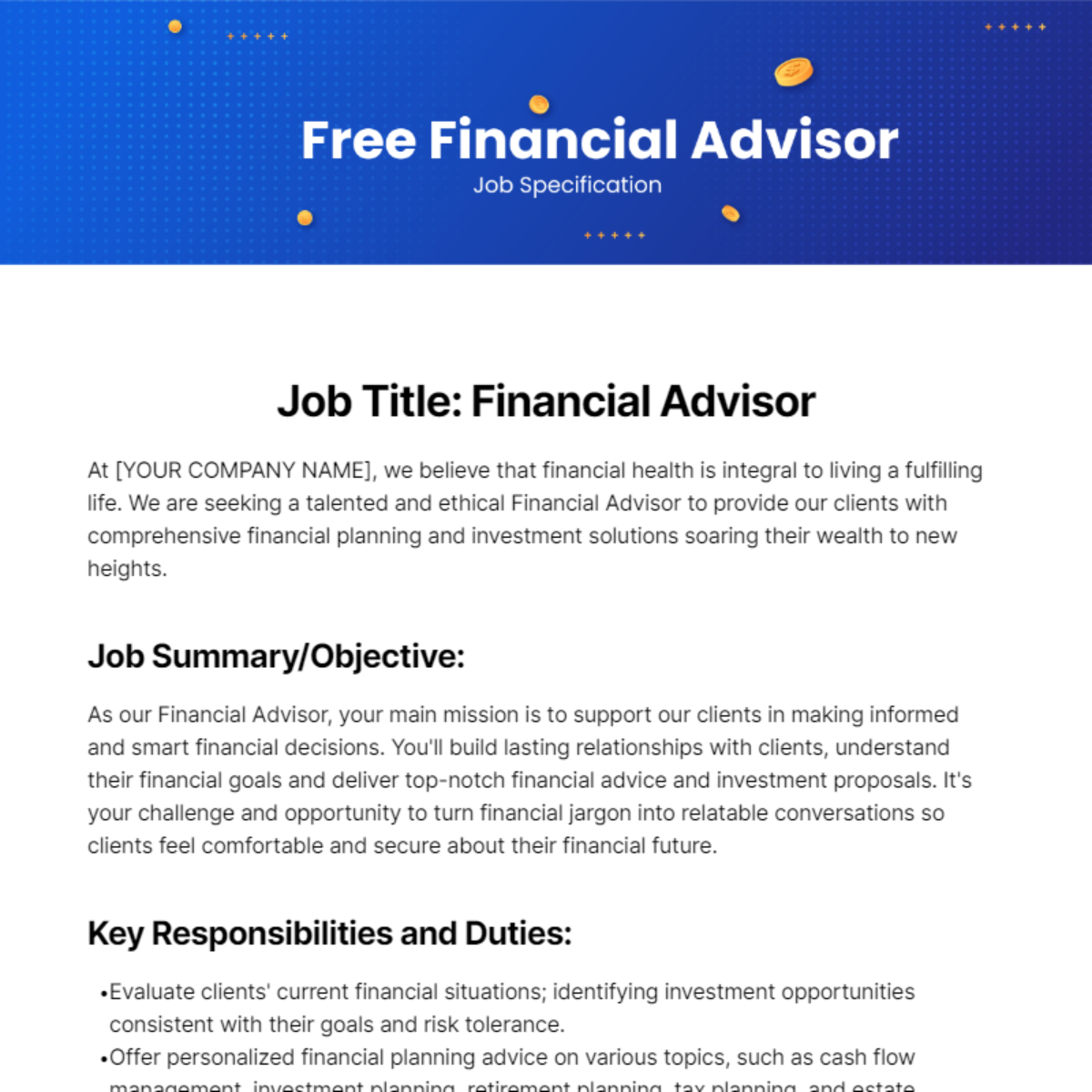 financial-advisor-job-specification-template-edit-online-download