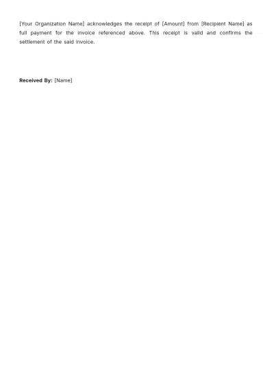 Free Finance Payment Receipt Slip Template & AI Receipt Maker