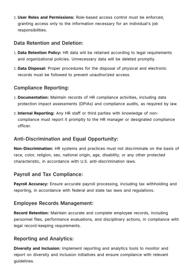 Free IT and Systems Compliance for HR Template to Edit Online