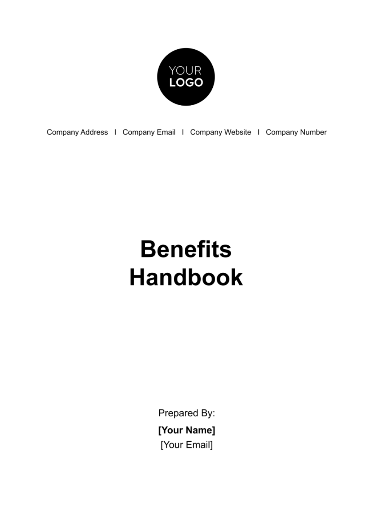 Free Benefits Handbook HR Template