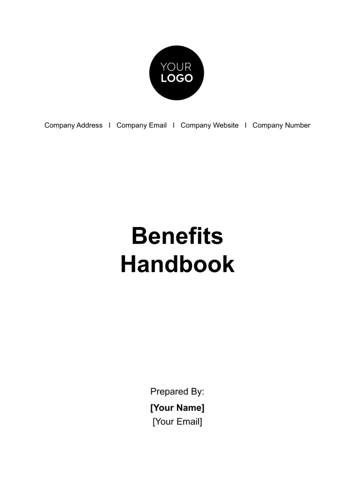 Benefits Handbook HR Template - Edit Online & Download