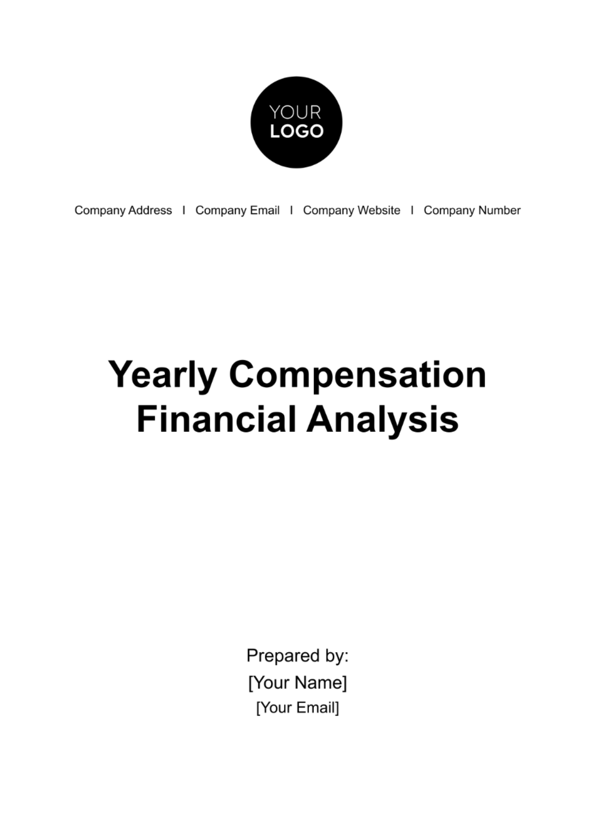Yearly Compensation Financial Analysis HR Template