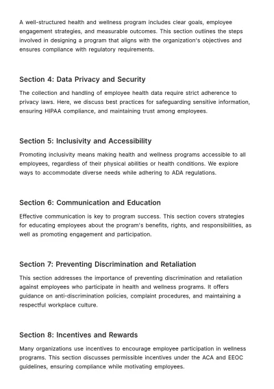 Free Health and Wellness Program Compliance HR Template to Edit Online