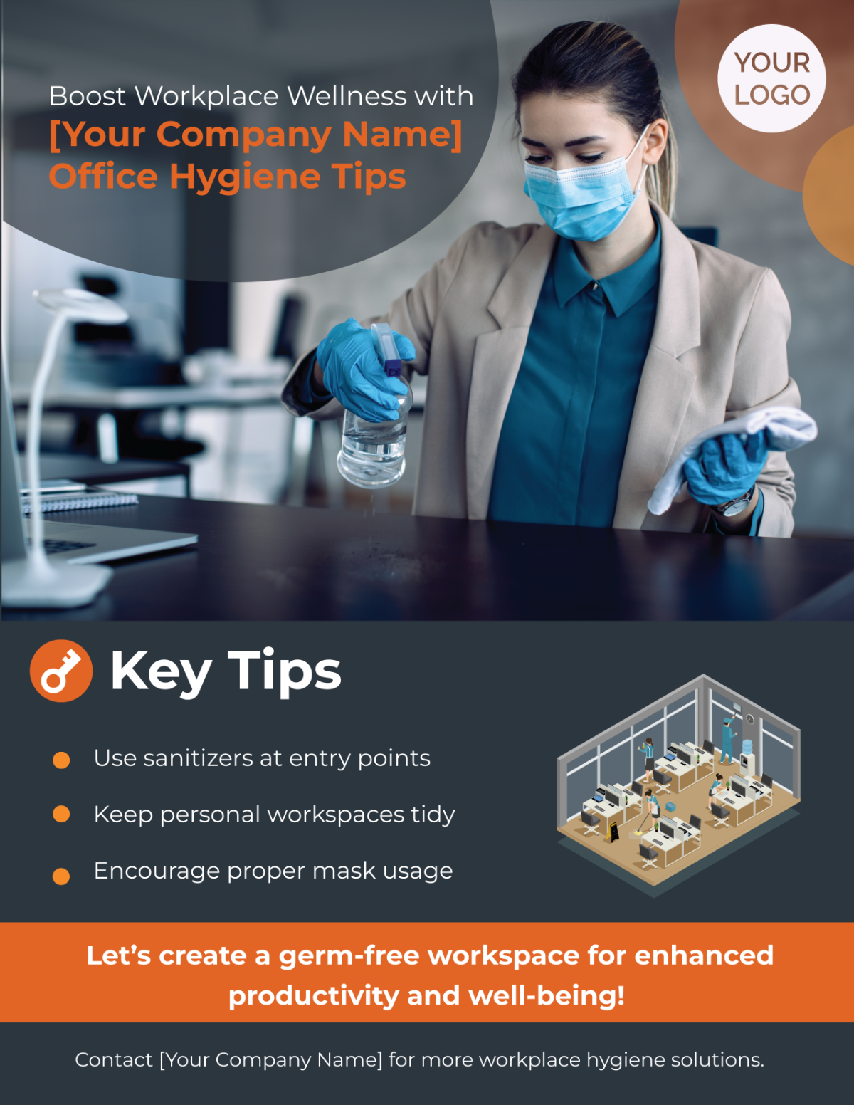 Office Hygiene Best Practices Flyer