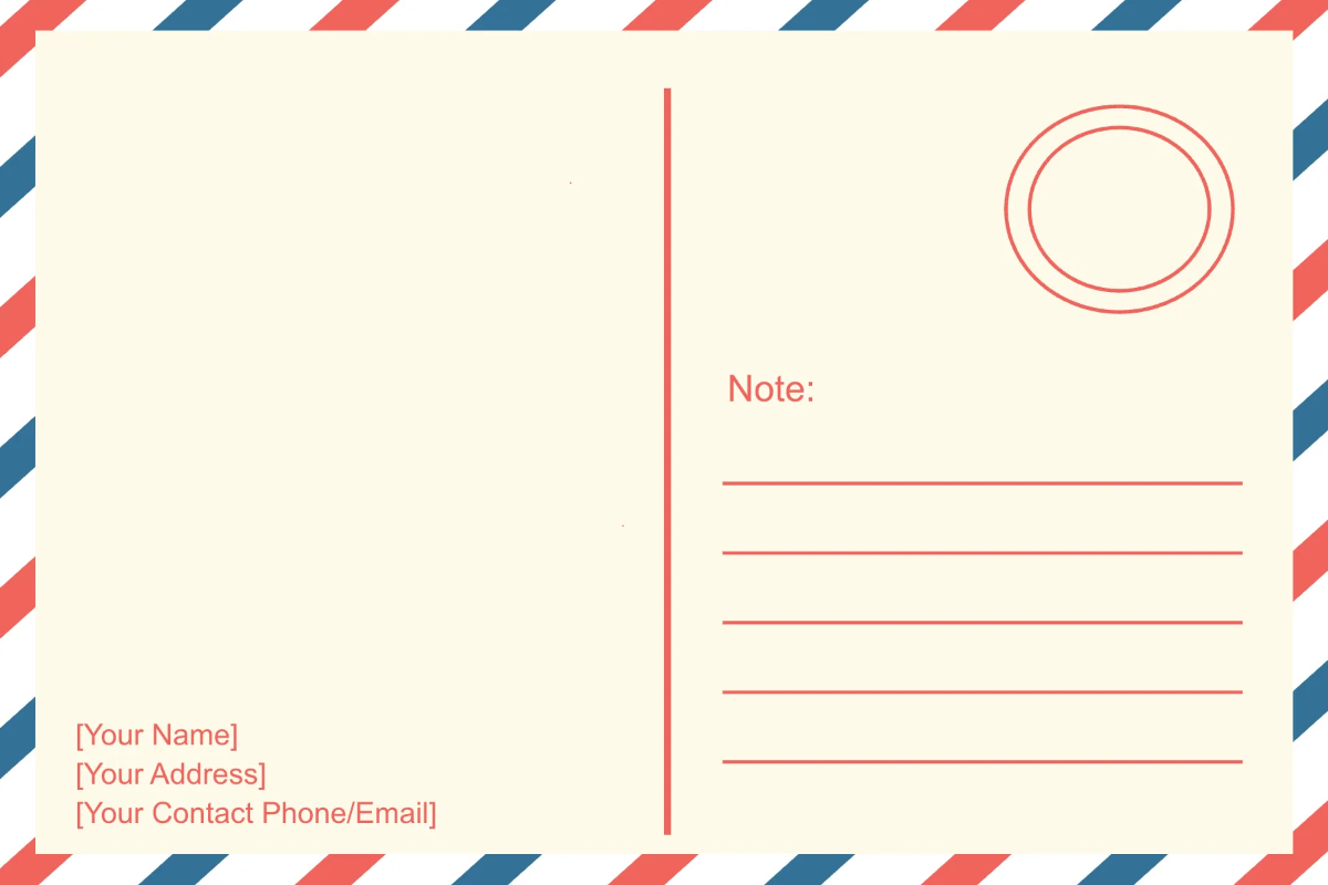 Free Valentine's Day Postcard Template to Edit Online