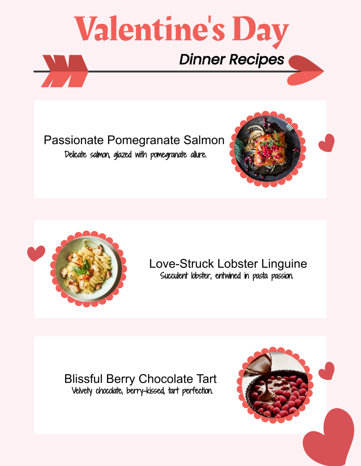 Valentine's Day Dinner Recipes Template