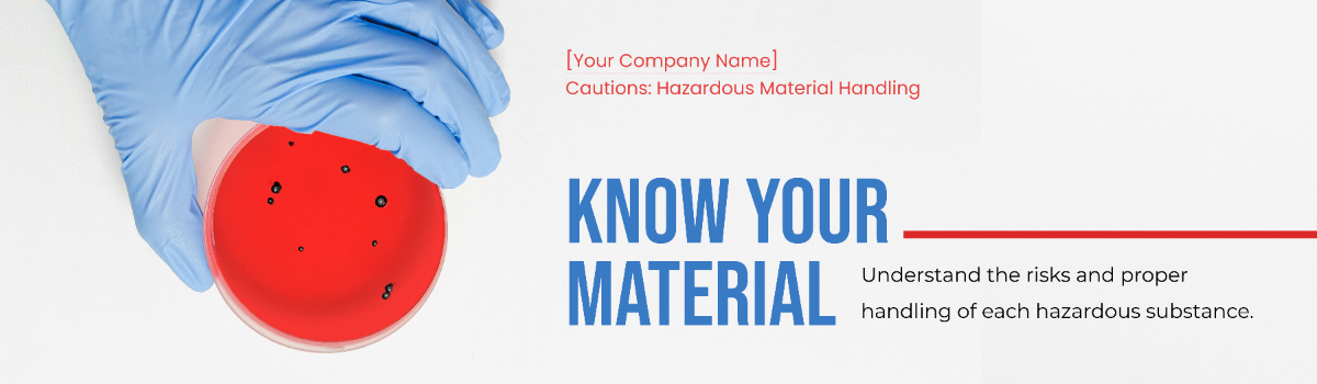Hazardous Material Handling Billboard Template