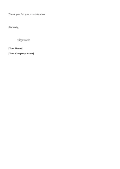 Free Loan Application Letter to Bank Manager Template to Edit Online