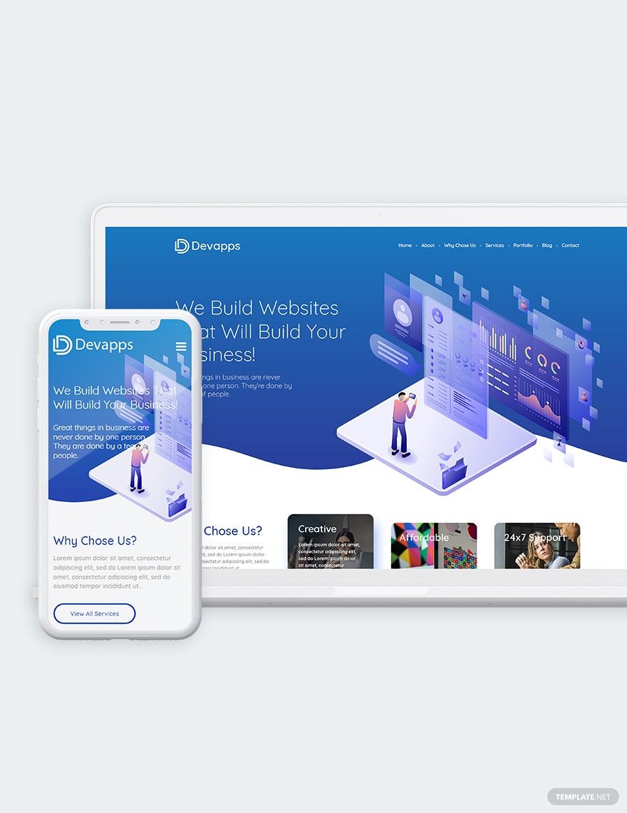 Devapps Bootstrap Landing Page Template