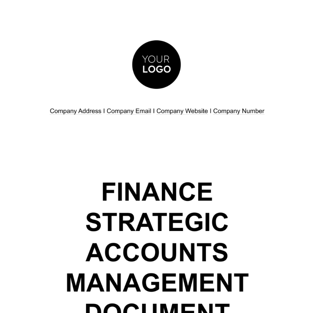 Free Finance Strategic Accounts Management Document Template