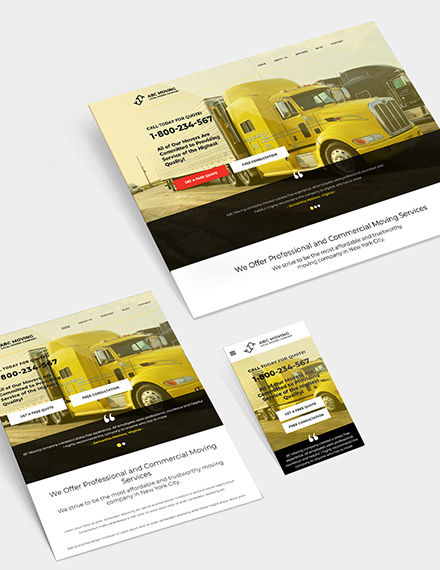 Sample Moving Company Bootstrap Landing Page