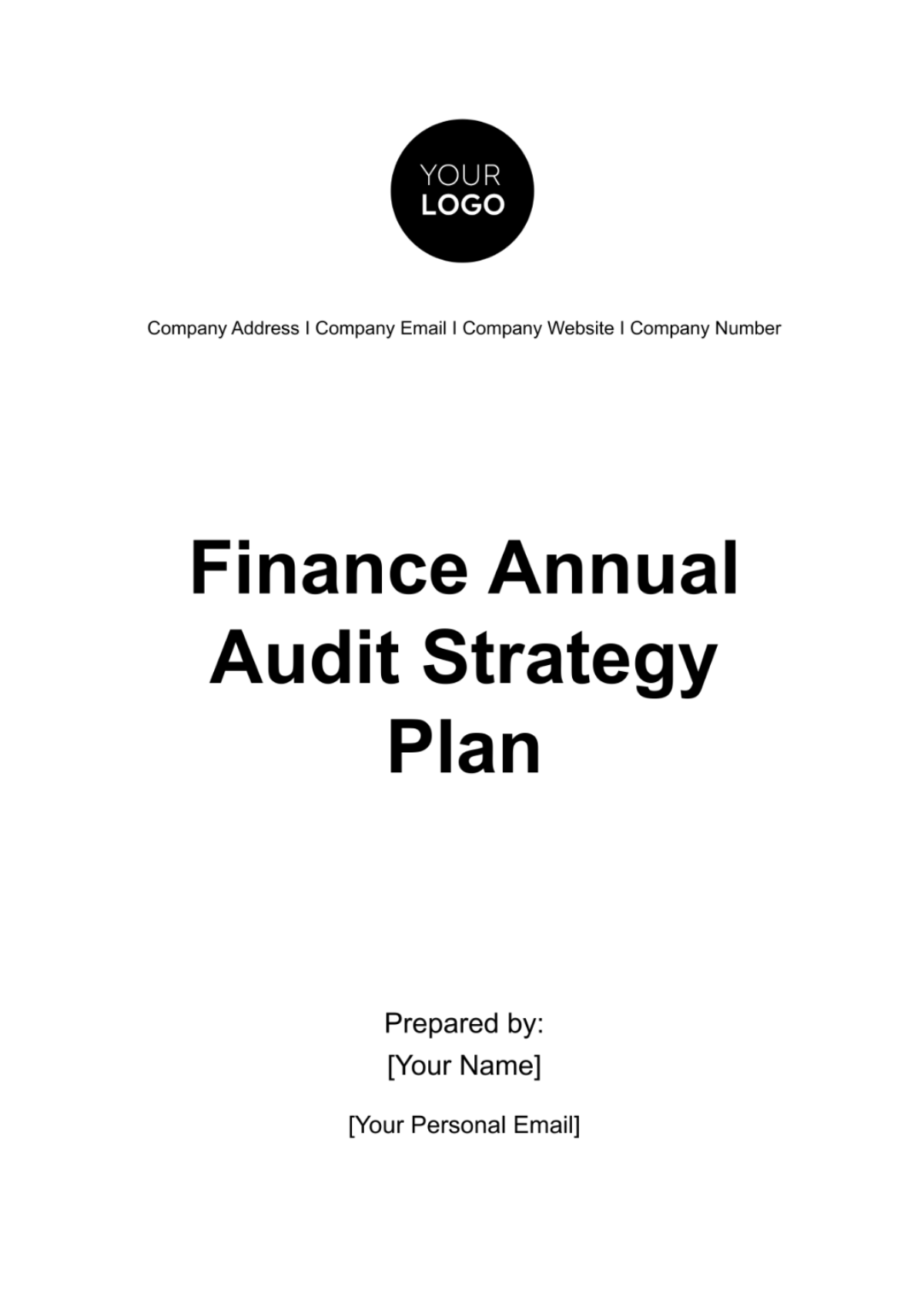 Finance Annual Audit Strategy Plan Template - Edit Online & Download