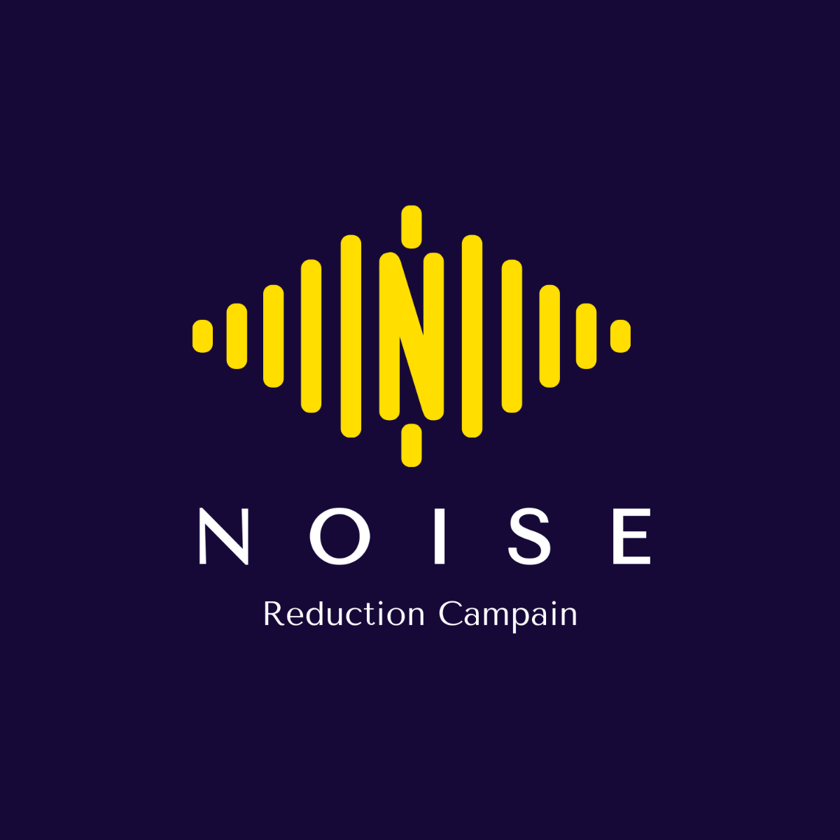 Noise Reduction Campaign Logo Template