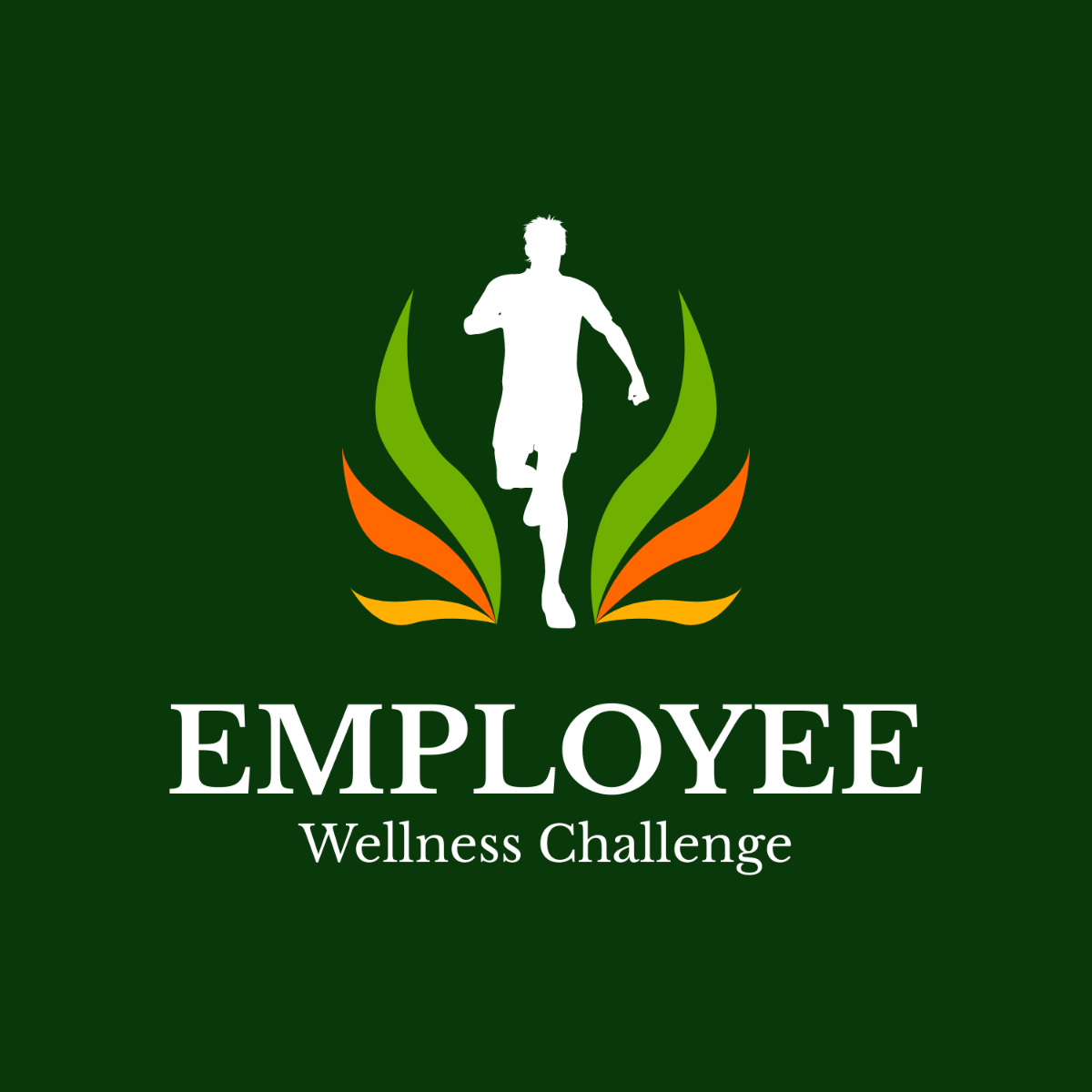 Employee Wellness Challenge Logo Template