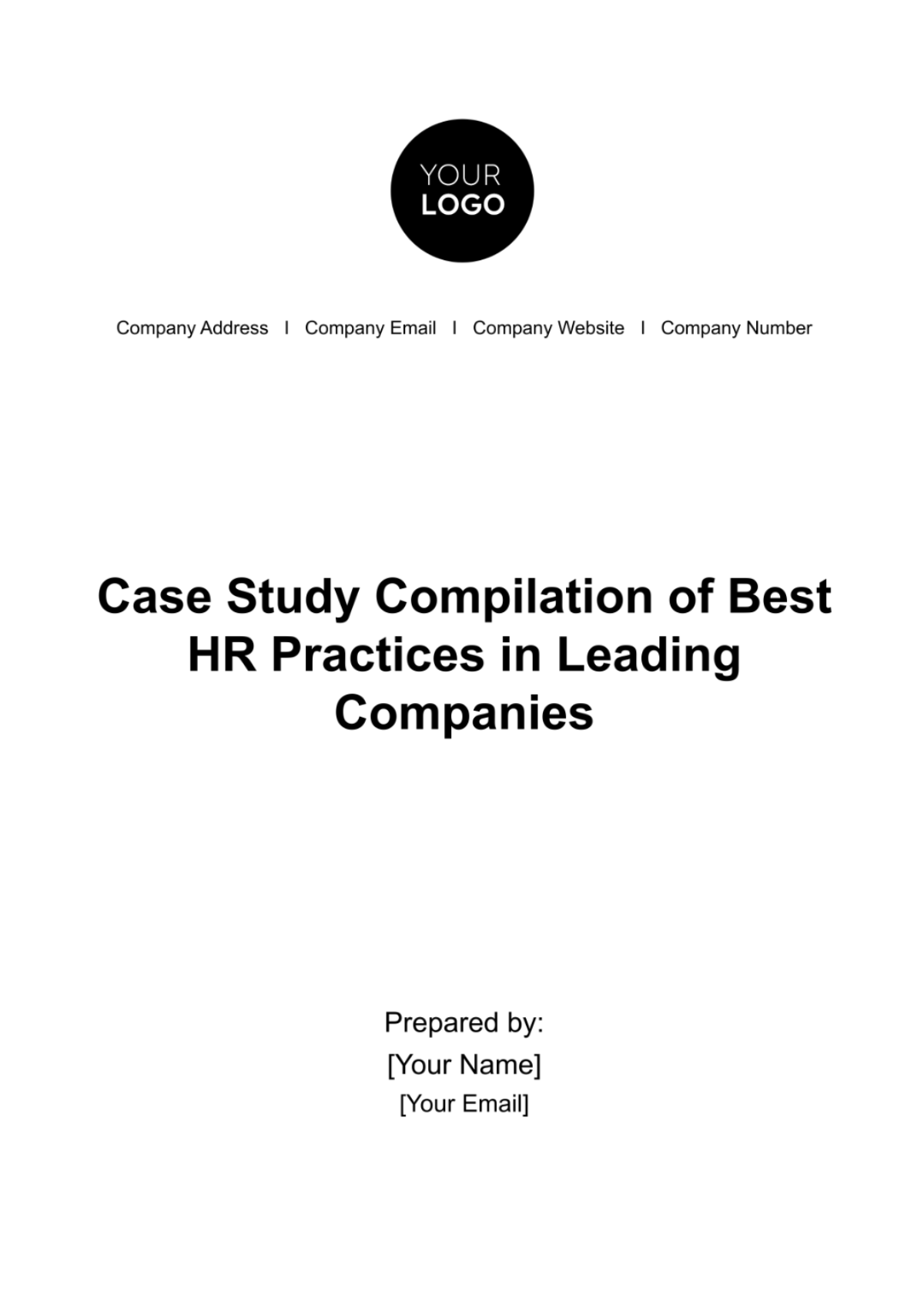 Case Study Compilation of Best HR Practices in Leading Companies Template - Edit Online & Download