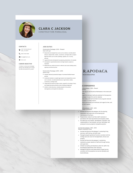 Construction Paralegal Resume Download