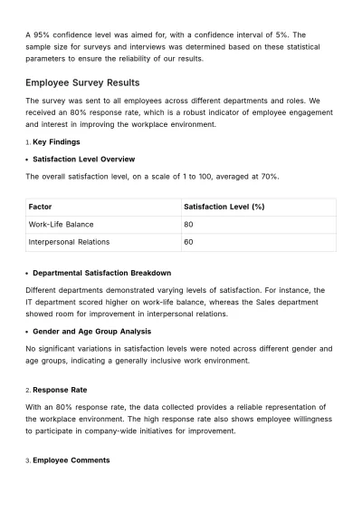 Free Workplace Harmony Assessment HR Template to Edit Online