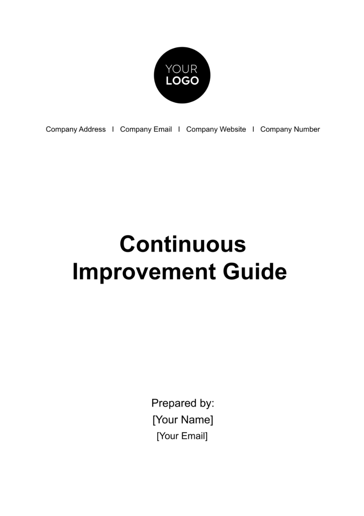 Continuous Improvement Guide HR Template - Edit Online & Download