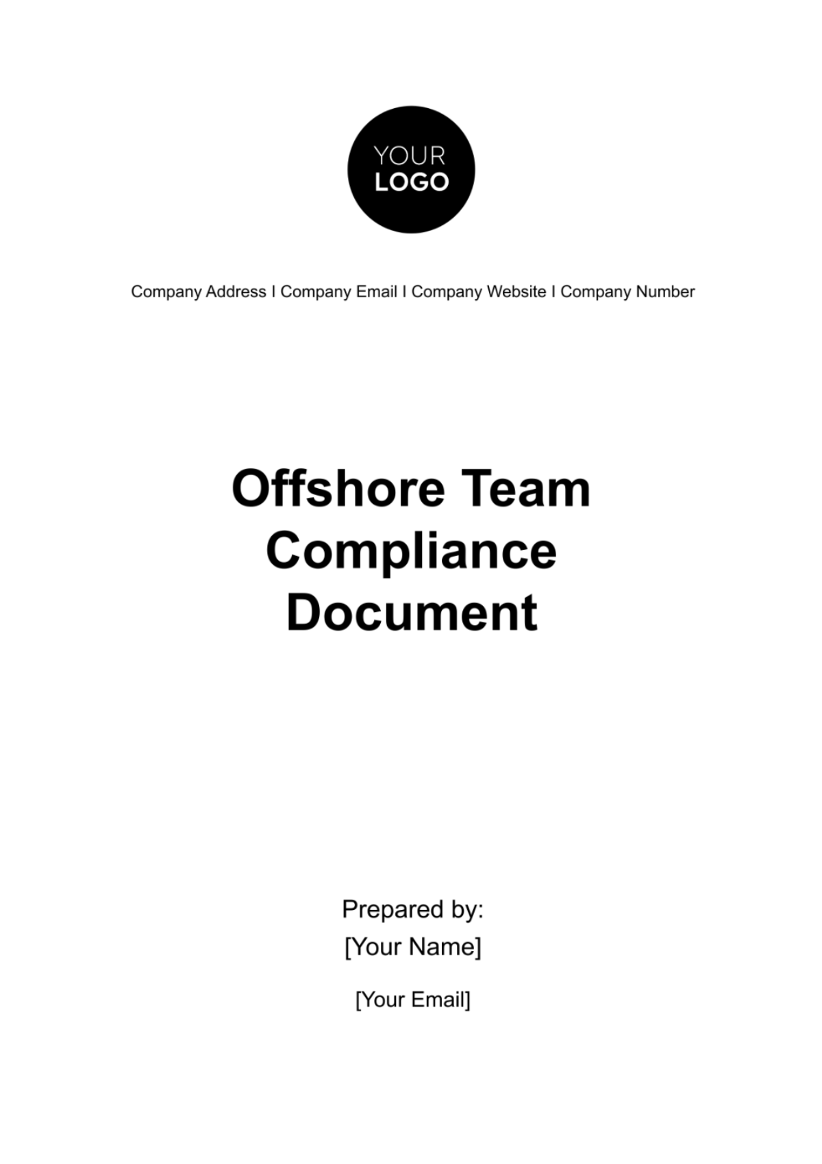 Offshore Team Compliance Document HR Template