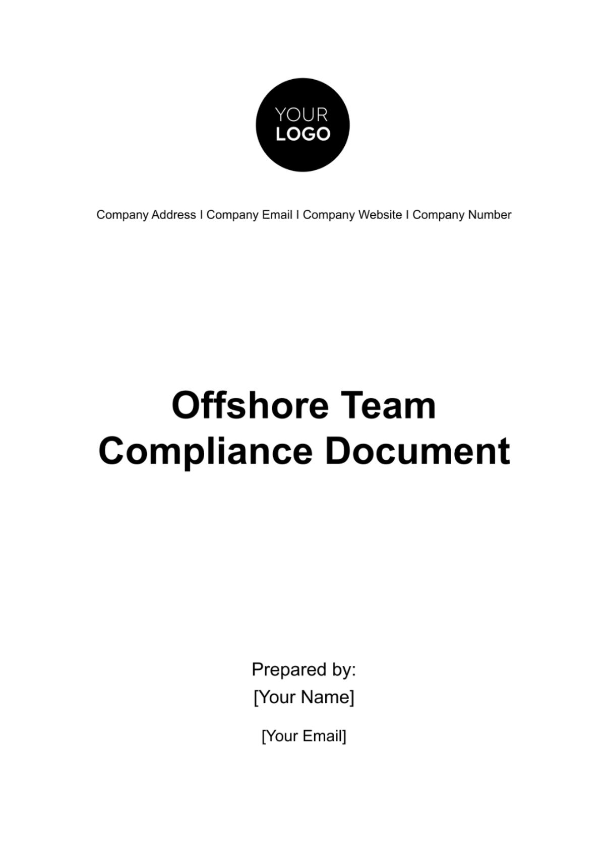 Offshore Team Compliance Document HR Template - Edit Online & Download