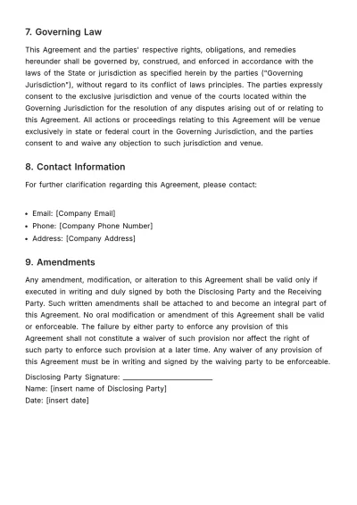 Free NDA (Non-Disclosure Agreement) for HR Consultants Template to Edit Online