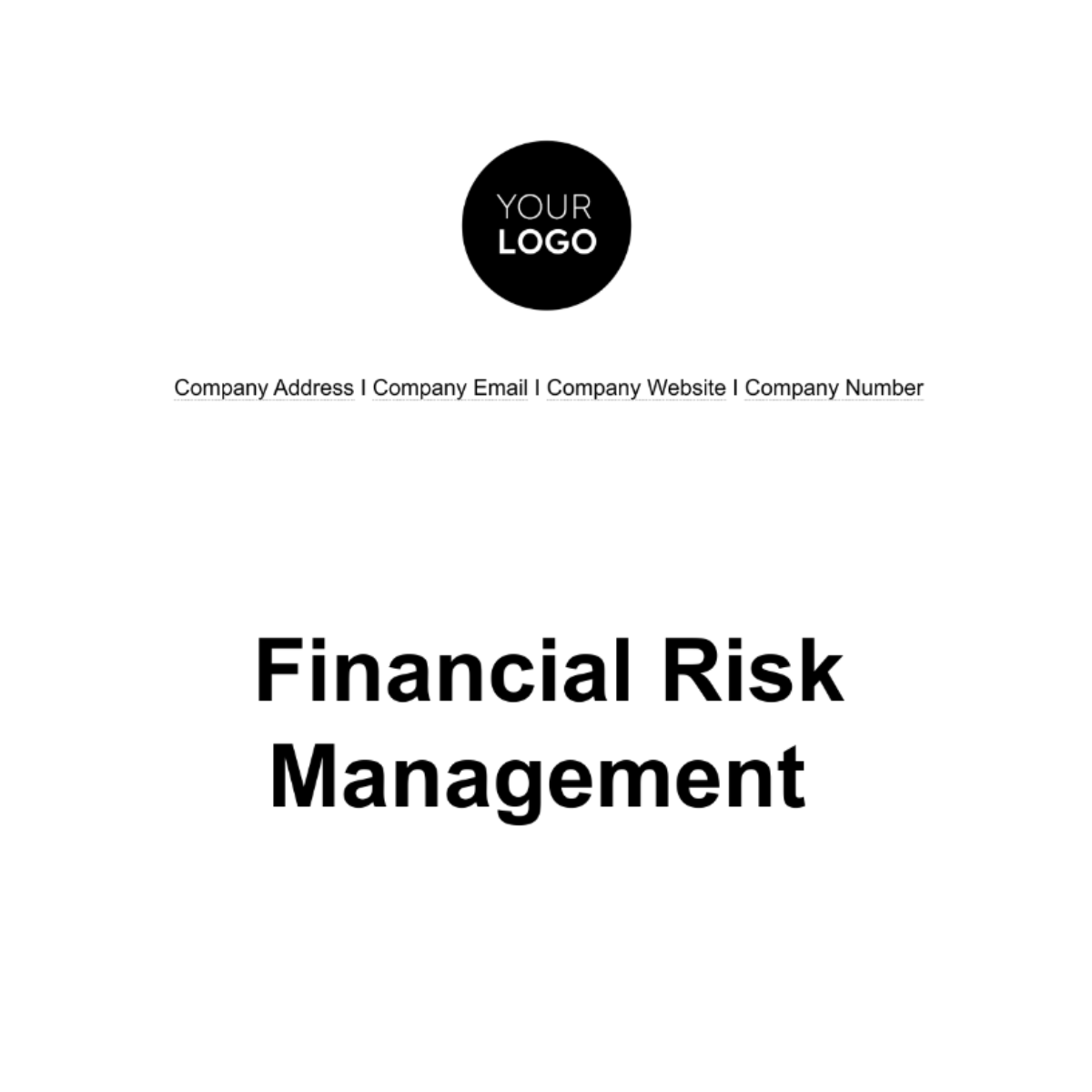 Financial Risk Management Template
