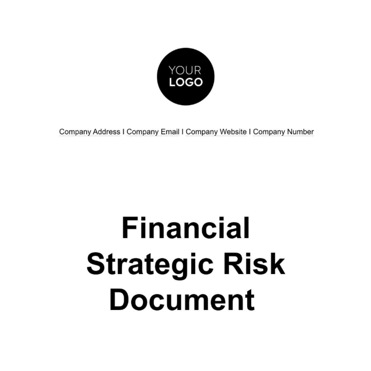 Free Financial Strategic Risk Document Template
