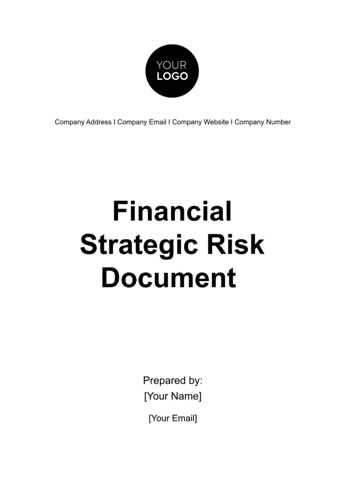 Financial Strategic Risk Document Template