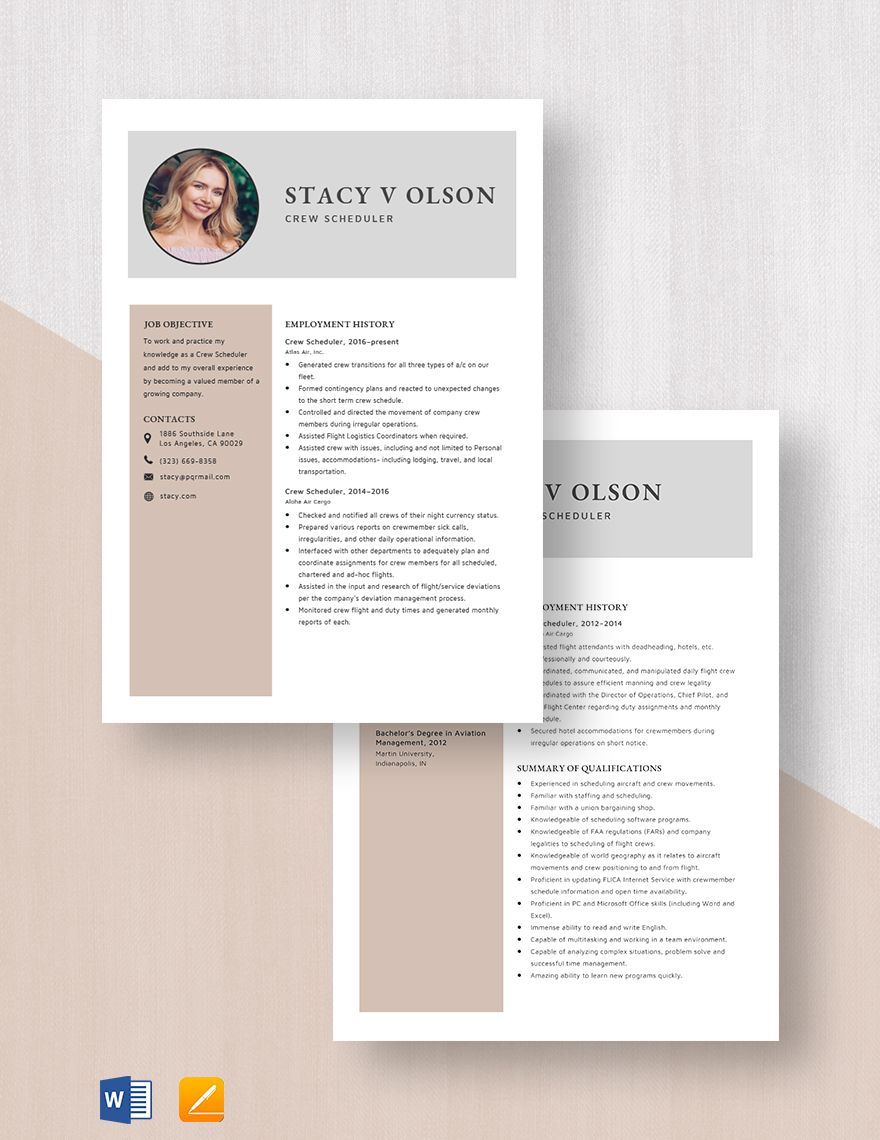 Contract Auditor Resume Template