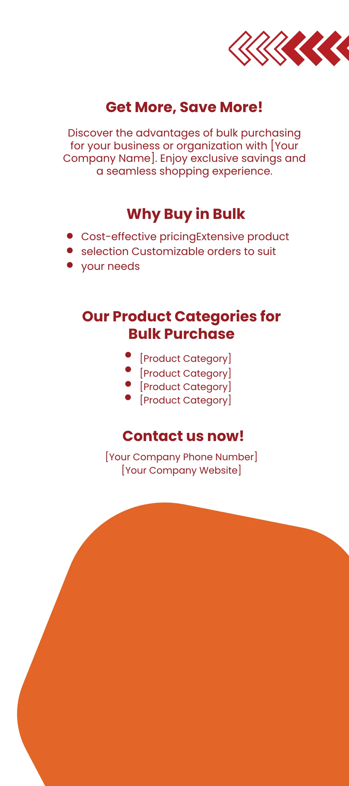 Free Sales Bulk Purchase Options Rack Card Template to Edit Online