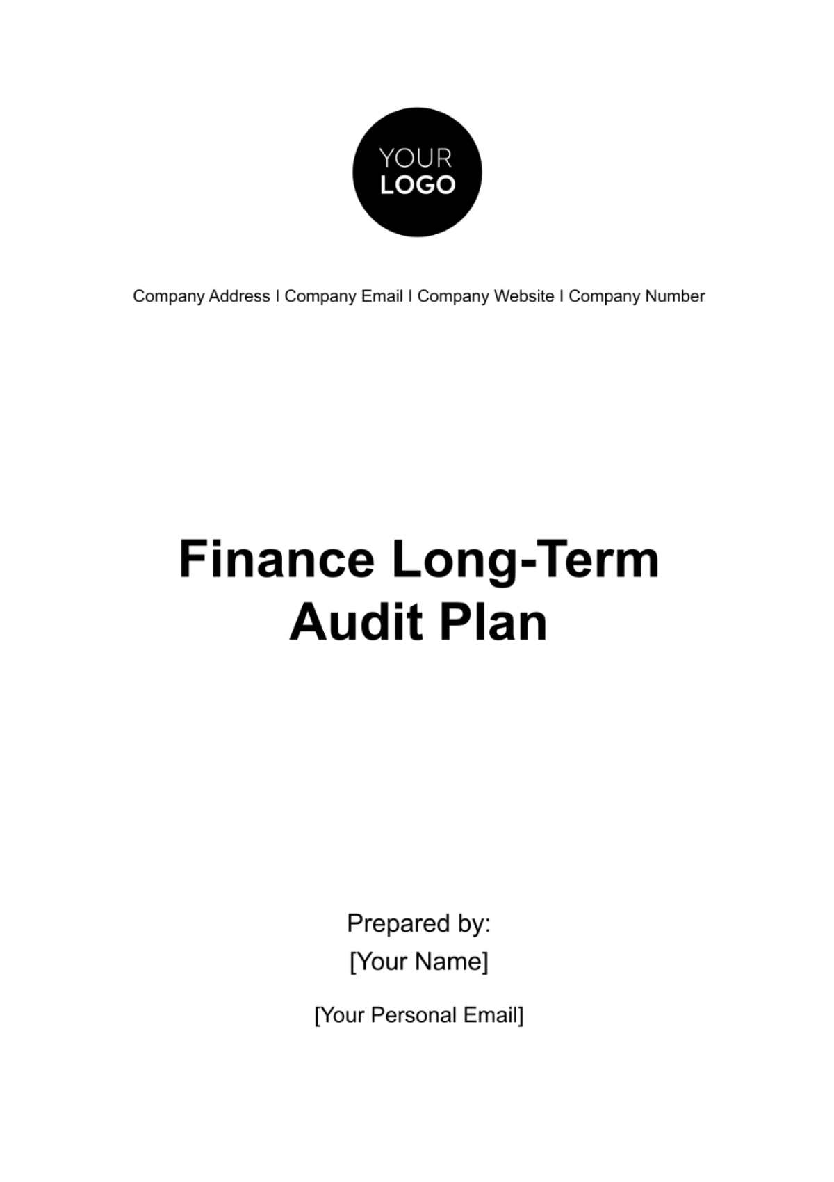 Finance Long-Term Audit Plan Template - Edit Online & Download