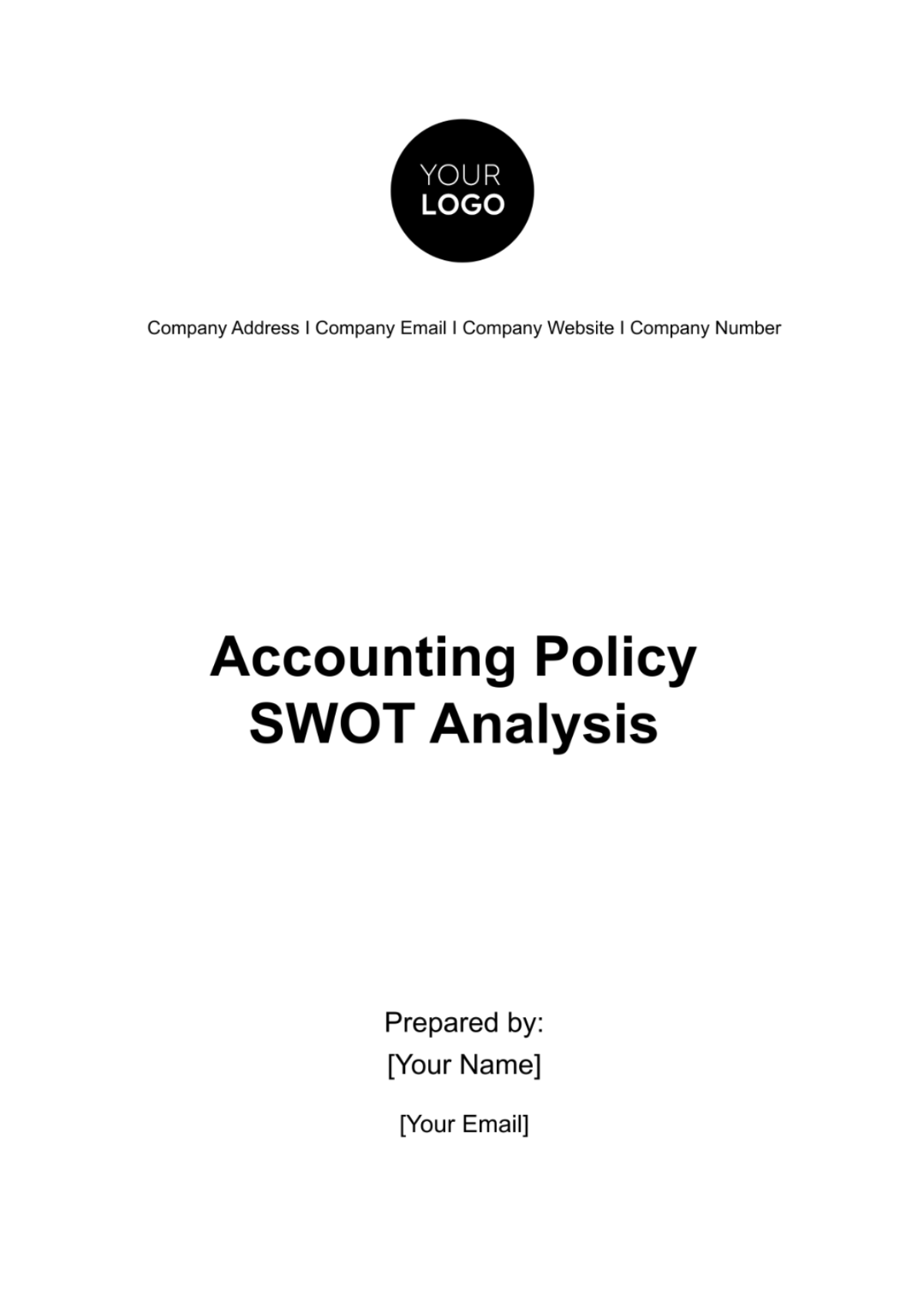 Accounting Policy SWOT Analysis Template - Edit Online & Download