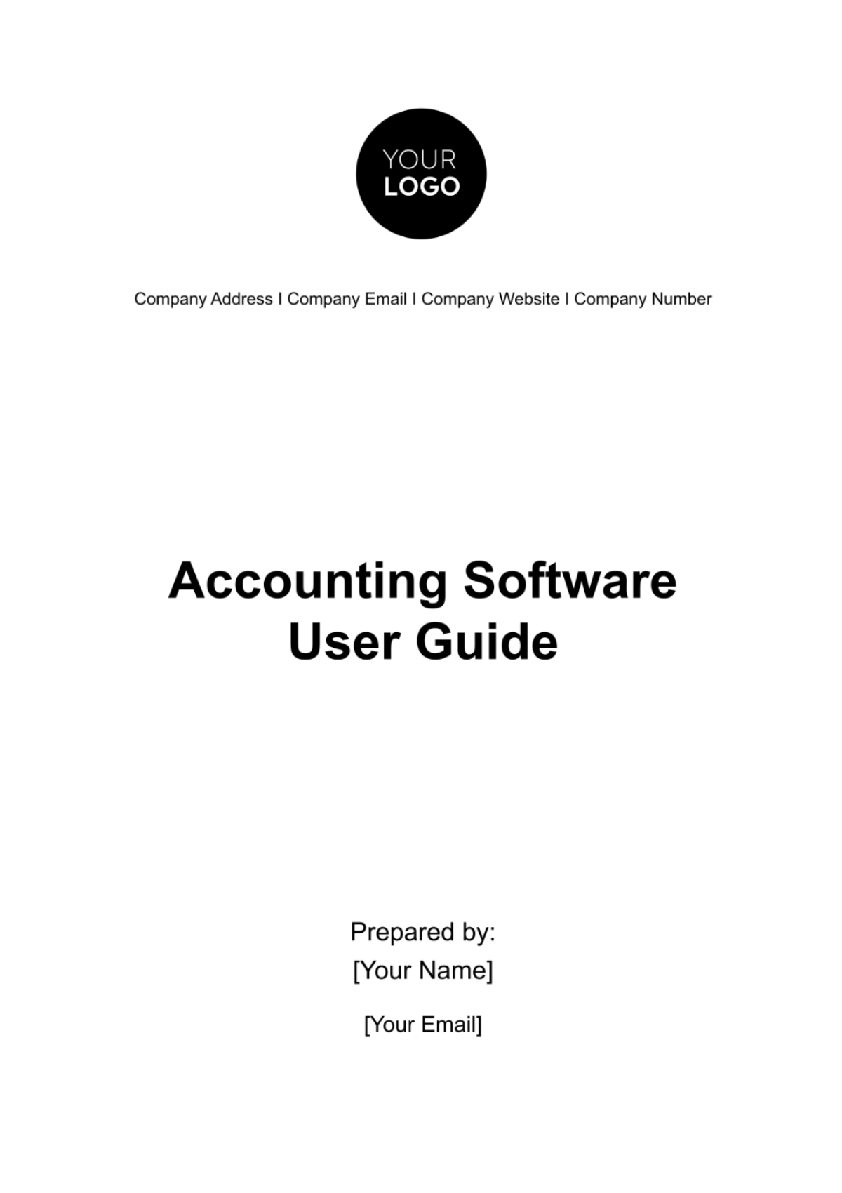 Accounting Software User Guide Template - Edit Online & Download